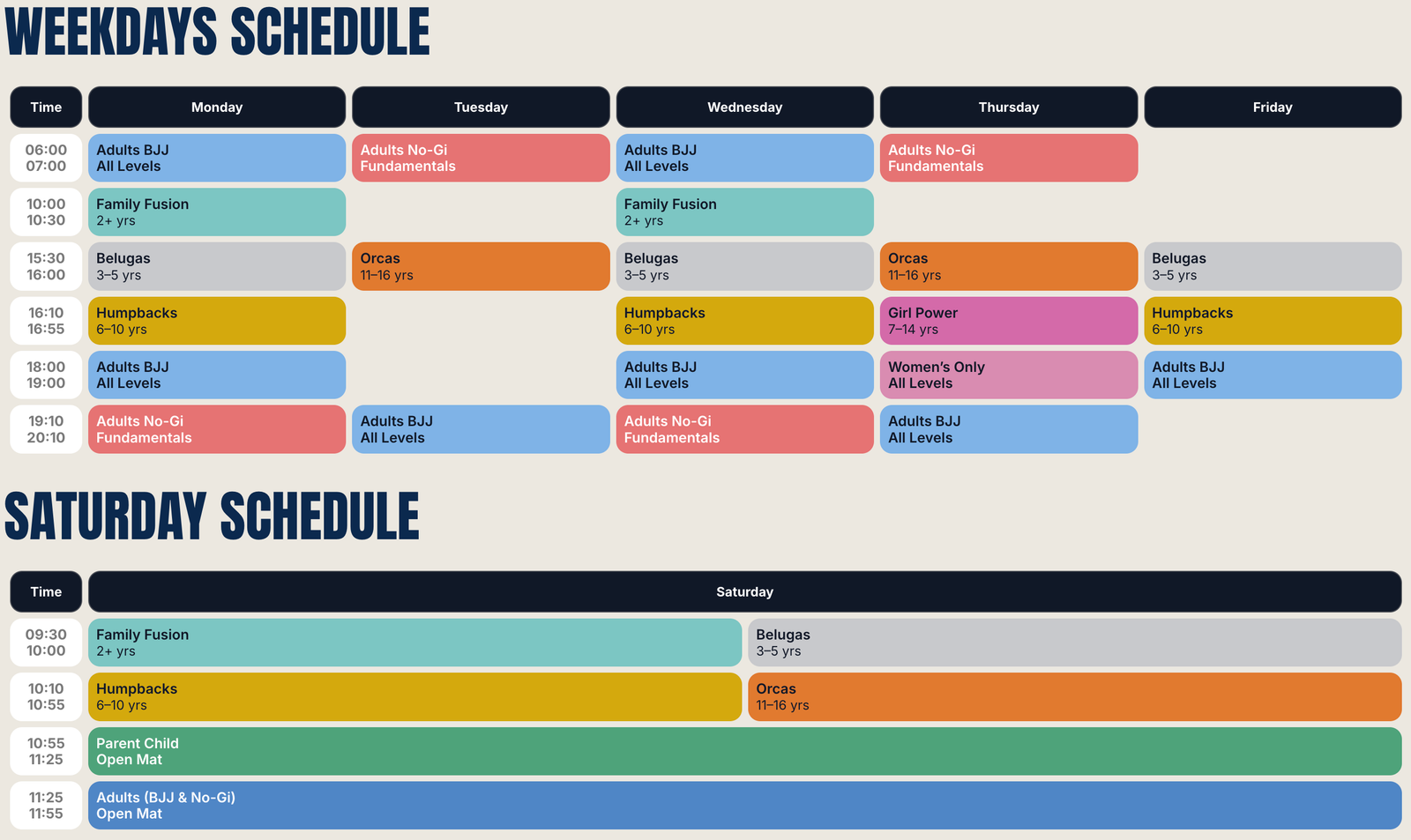 Rockingham BJJ Academy The Lighthouse Timetable202605 V2 - Rockingham BJJ Academy | The Lighthouse